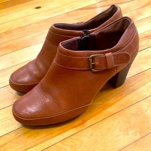Clark’s Brown Leather Booties